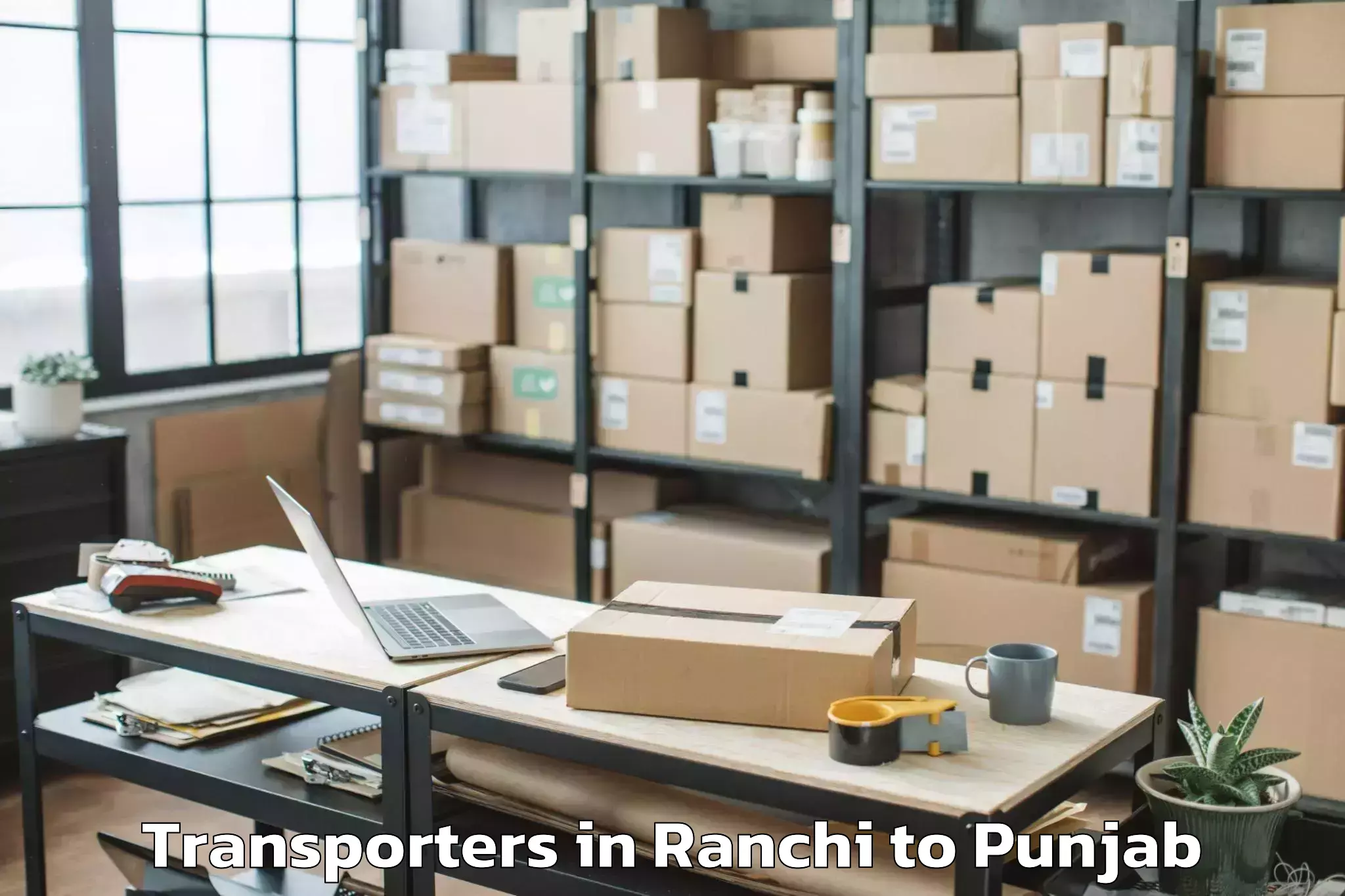 Expert Ranchi to Adampur Jalandhar Transporters